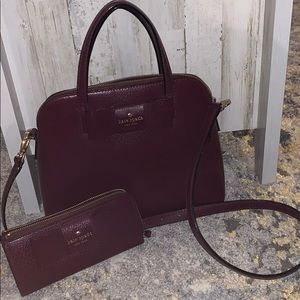 Mulled Wine Kate Spade Purse & Wallet Combo